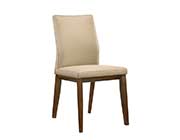 White Leather Side Chair KB 637