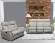 Grey Sofa with Manual Recliner EF 501