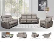 Grey Sofa with Manual Recliner EF 501