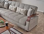 Light Brown Modular Sectional sofa bed Moon