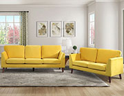 Modern Yellow Velvet Sofa HE Adalley