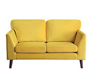 Modern Yellow Velvet Sofa HE Adalley