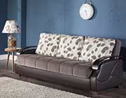 Naomi Brown Sofa Full Size Sleeper Kastas