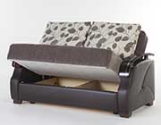 Naomi Brown Sofa Full Size Sleeper Kastas