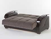 Naomi Brown Sofa Full Size Sleeper Kastas