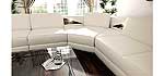 HE White Sectional Sofa Set 987