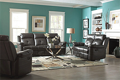 Motion Bonded Leather Sofa Set CO61