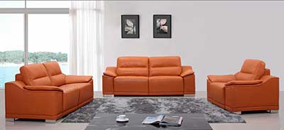 Modern Top Grain Italian Leather Sofa Set VG63