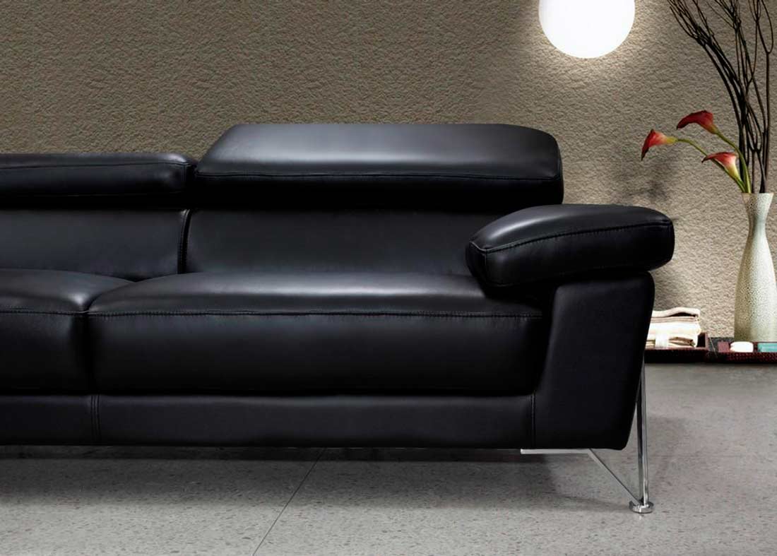 black sofa