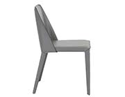 Modern Grey leather Chair Estyle Mona