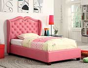 Pink Upholstered Bed FA16