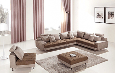 Modern Microfiber Sectional AA82