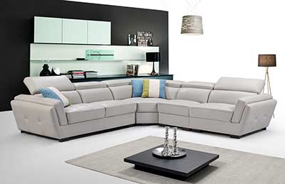 Light Grey sectional sofa EF 566