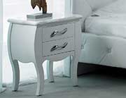 White Twin Bed with Crystals VG Monaco