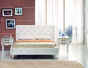 White Twin Bed with Crystals VG Monaco