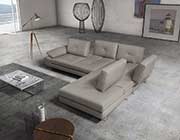 Tufted Leather Sofa Sectional NJ Plinio