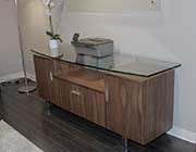 Modern Office Desk in Ebony Wood KI 88