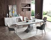 Ceramic Stone Finish Dining Table EF 035