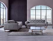 Dark Gray Leather sofa AE 693