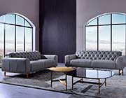 Dark Gray Leather sofa AE 693