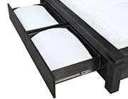 Modern Bed in Graphite Finish