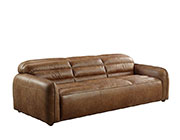 Cocoa Leather Sofa AC Ryley