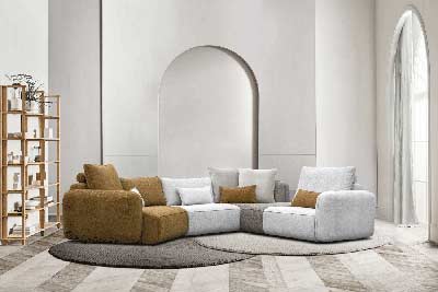 Fabric Sectional Sofa EF Jamont