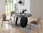 Hammered Gray Top Dining Table VG Maxima