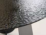 Hammered Gray Top Dining Table VG Maxima