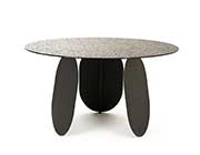 Hammered Gray Top Dining Table VG Maxima