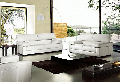 VG81 italian modern leather sofa set