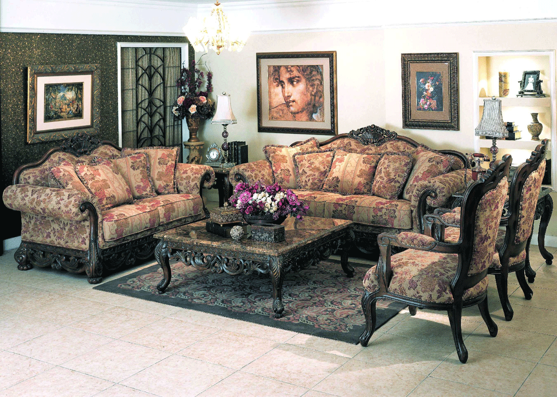 Ellianor Traditional Sofa Set Y23 Traditional Sofas