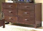 Medium Cherry Bunk Bedroom Set HE348