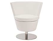 Modern Lounge Chair EStyle 807 in White