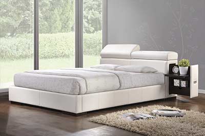 White Platform Bed Nina AC 420