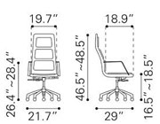 Ergonomic High Back office chair Z-186