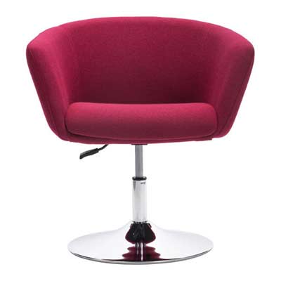 Modern Arm Chair in Carnelian red Z340