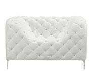 Modern Tufted White Armchair Z271