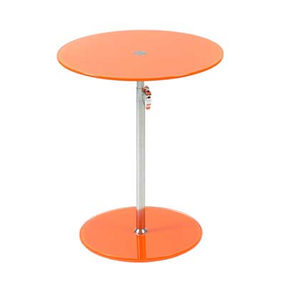 Side table Adjustable Height EStyle 198 in Orange