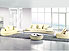 Curved Sectional Sofa and Chaise AE2