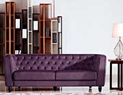 Purple Fabric Sofa DS Belinda