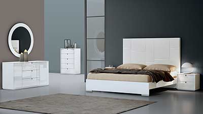 White Modern Bedroom set