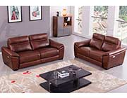 Brown Italian leather sofa AEK 088