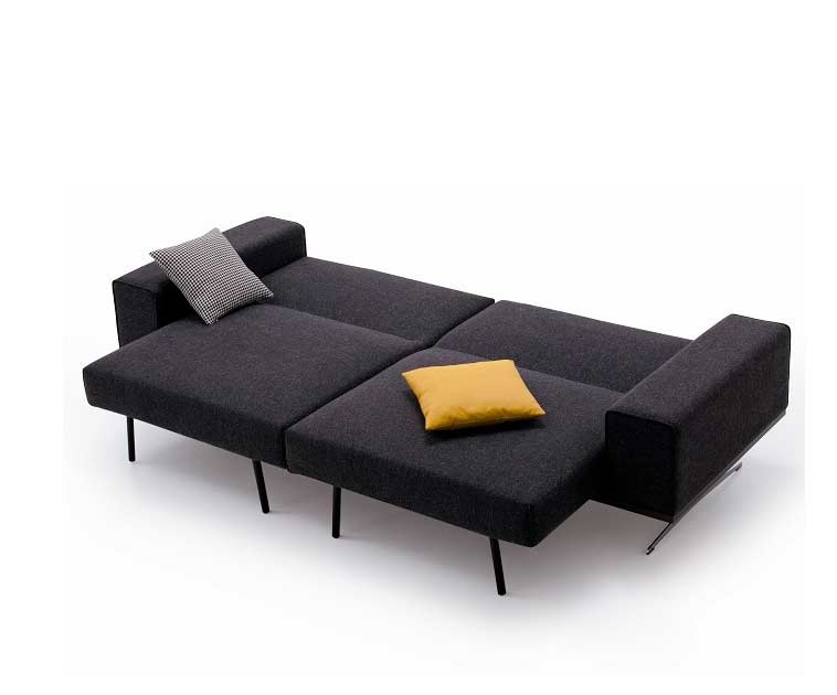 charcoal aero fabric sofa bed