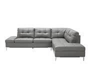 White Leather Sectional sofa NJ Lenard