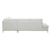 White Leather Sectional sofa NJ Lenard