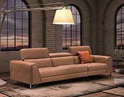 Taupe Leather Sofa Sectional NJ Magia