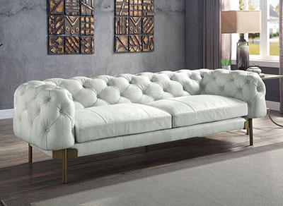 Top Grain Italian Leather Sofa AC Elgar