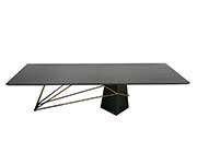 Black Ash Wood Dining Table VG Staghorn