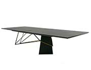 Black Ash Wood Dining Table VG Staghorn
